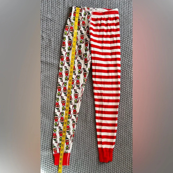 Hanna Andersson Womens Grinch Christmas Striped Pajama Pants Size XS Red - Picture 2 of 5